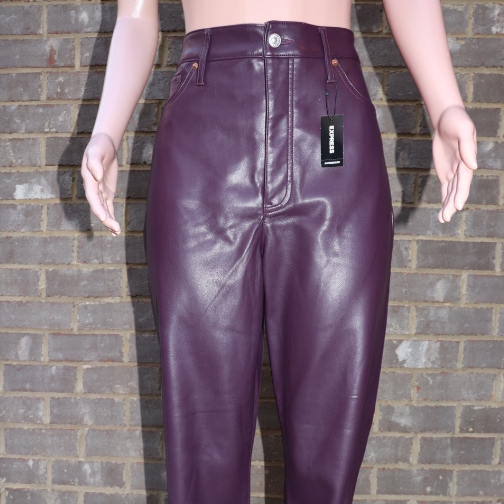 Express Women's Purple Straight Leg Pants